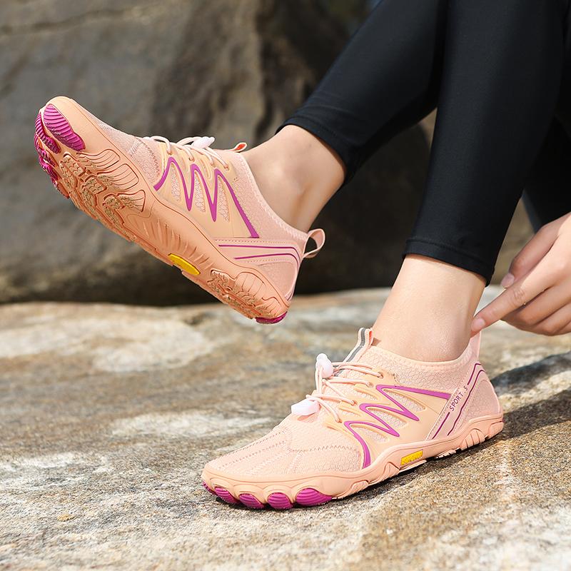 Schnelltrocknende Strandwatschuhe Unisex Atmungsaktive Wassersport-Schuhe Rutschfeste Weiche Sohle Wasserschuhe zum Surfen Angeln