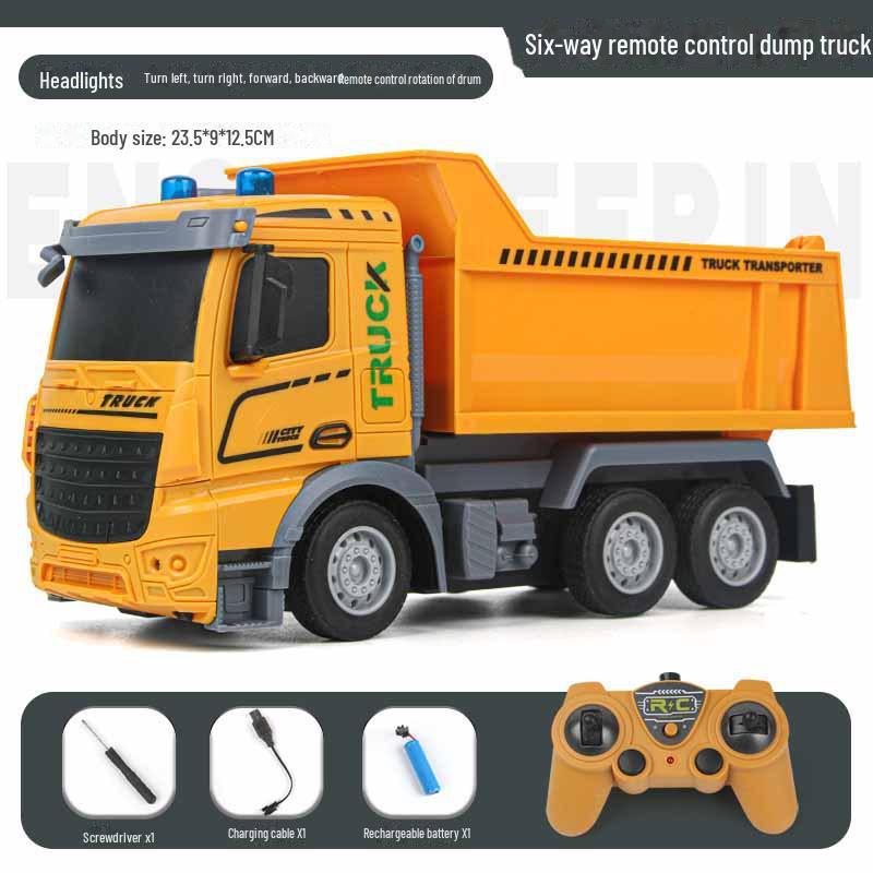 

Многофункциональный игрушечный набор с дистанционным управлением: самосвал и бетономешалка