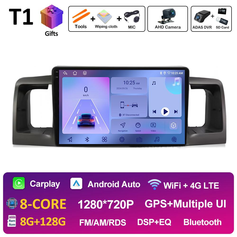 For Toyota Corolla E120 2000 2001 2002 2003 2004 Car Multimedia Video Radio Player DSP Stereo Autoradio Cooling fan Bluetooth 4G