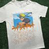 Vintage 2002 Naruto Shippuden Graphic T-Shirt Mens Small White Anime Kanji Tee Unisex T-Shirt