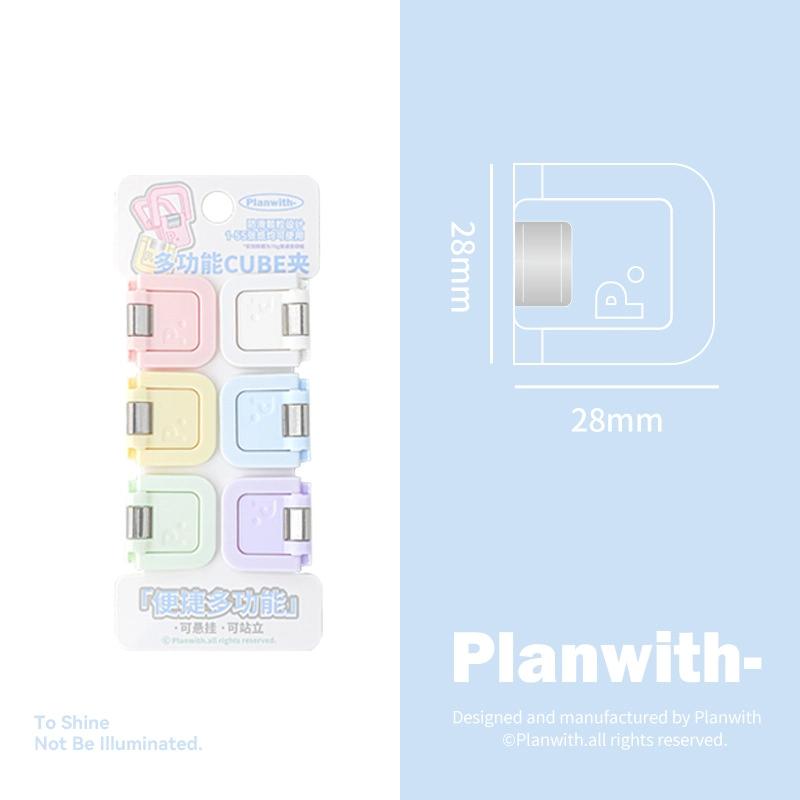 4/6Pcs Mini Multifunctional Clip Can Stand Upright Storage Clip Binding Clip File Clip Binding Paper Handbook Clip Sealing Clips