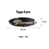 Chery Tiggo 8 Pro/8 Pro Max Zwart Badge Logo Stickers Embleem Styling Koolstofvezel Motorkap Voor Accessoires 2022