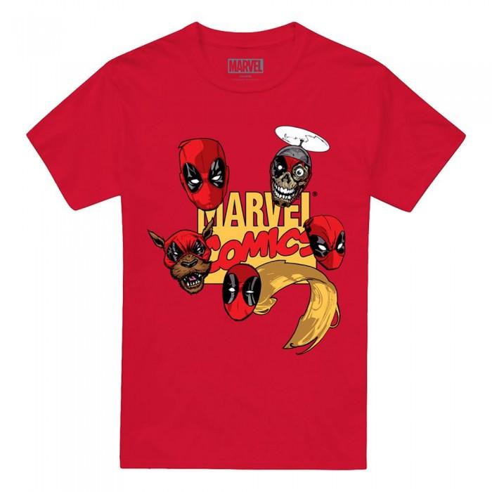 Deadpool Mens Character Heads T-Shirt