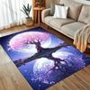Mond- und Kirschblütenbaum-Muster Teppich Wohnzimmer Schlafzimmer Büro Großflächiger Teppich Computerzimmer Spielzimmer Dekorative Matte Geschenk