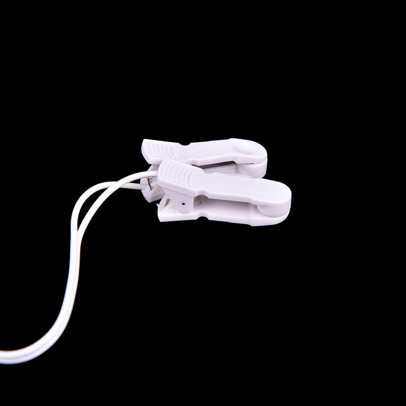 Elektrodové propojovací kabely se 2 ušními klipsy pro TENS terapii, masážní přístroj, 2,5 mm
