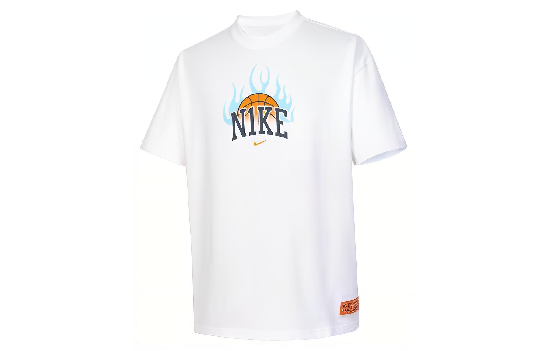 

Nike T Shirts Men s White Crew Neck Moderate HF6156-100 XXL