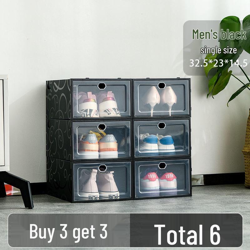 

Складная прозрачная коробка для обуви - Компактное, пыле- и влагозащищенное решение для хранения Default