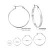 Trendy Hoop Earrings Stainless Steel Gold Plated Round Huggie Earrings For Women Party Jewelry Gifts Accessories
