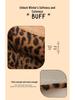 Leopard Print Kitten Cartoon Winter Plush Car Seat Cushion for ORA Good Cat, Ballet Cat, or Lightning Cat