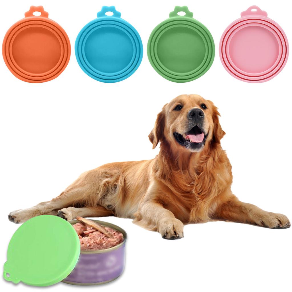 3 In 1 Reusable Food Storage Keep Fresh Tin Cover Cans Cap Pet Can Box Cover Silicone Can Lid Hot Kitchen Supply Mould Proof Hot