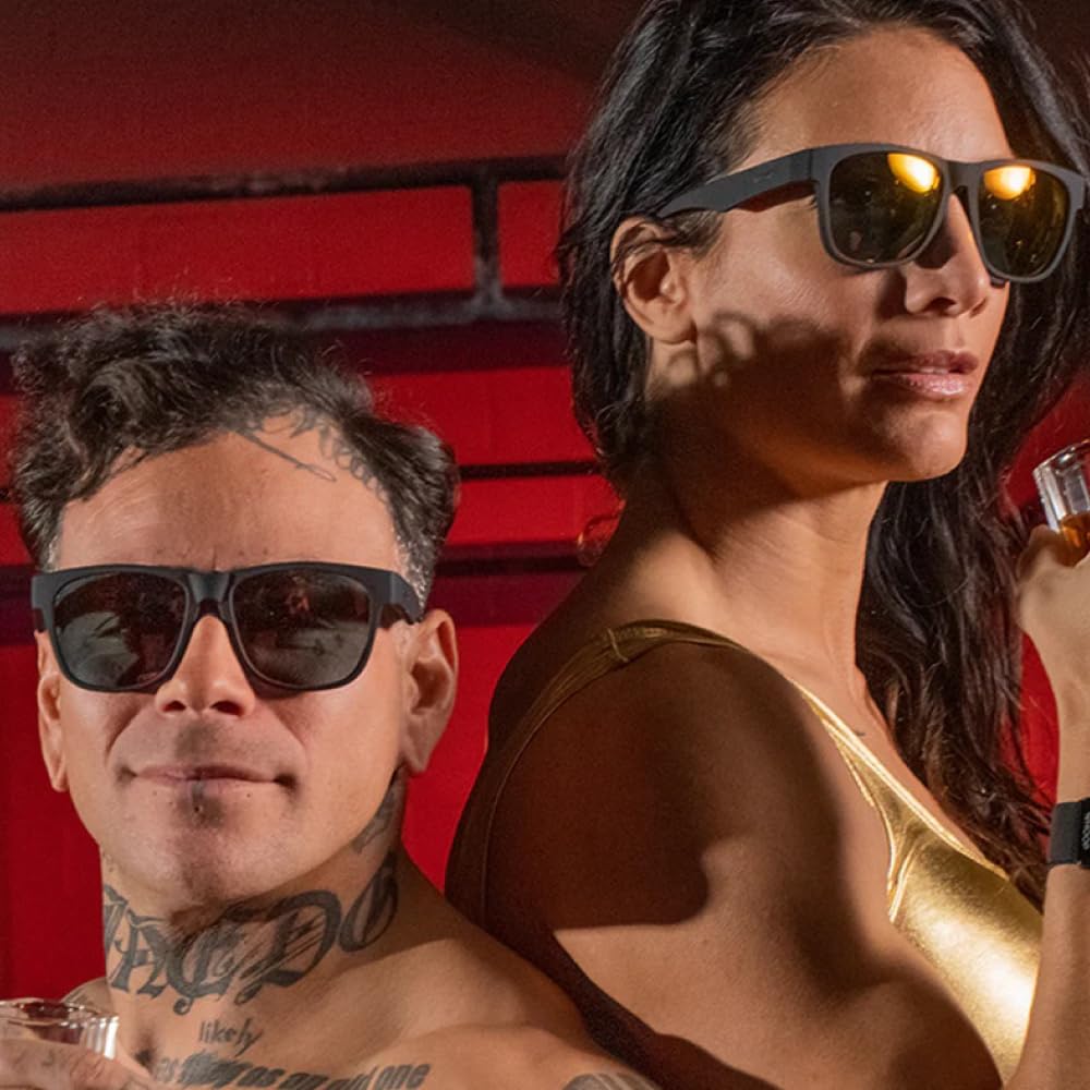 Goodr Sunglasses BFG Series Polarized UV No Color Mirror for Men and for Mountain Outdoors Bourbon [goodr] Lightweight, Lenses, Protection,