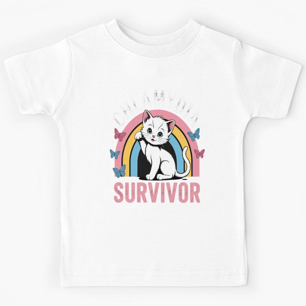 Survivor Cat Cringe Weird Adult Humor Inappropriate Kids T-Shirt 160