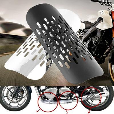 Motorcycle Motorbike Exhaust Pipe Heat Shield Cover Guard Protector Accessories