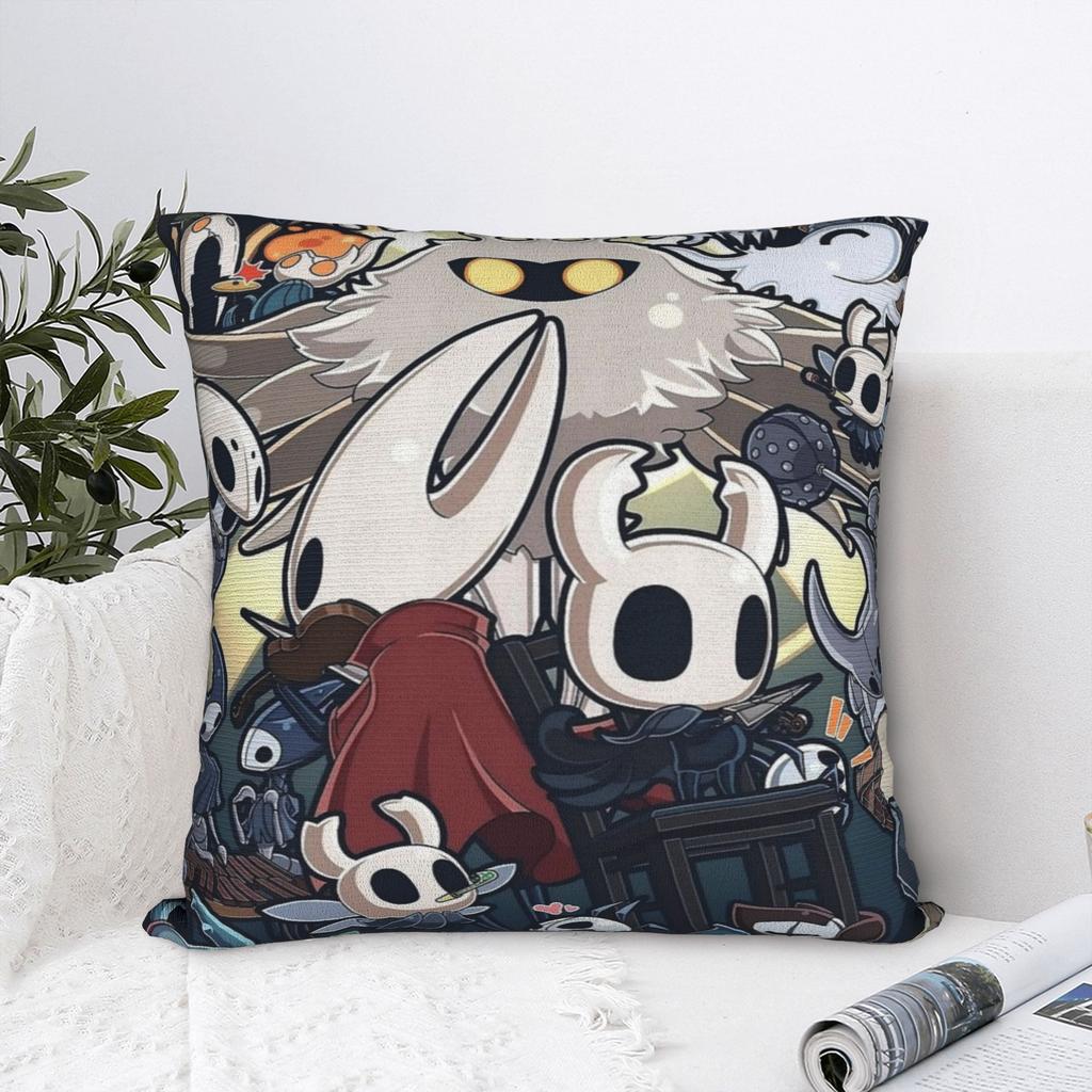Hollow Knight Hornet Square Pillow Case Action Adventure Cushion Cover Funny Polyester Decorative Pillowcase for Home 18