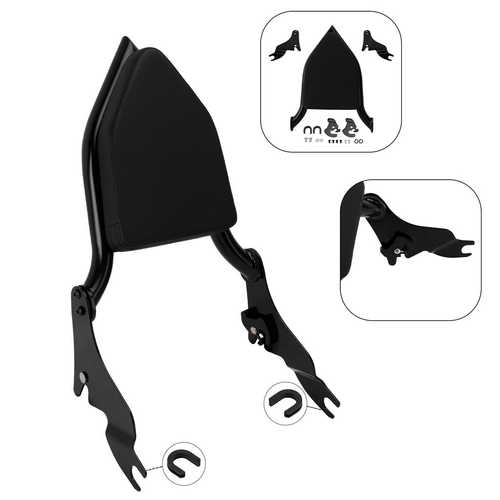 Passenger Sissy Bar Backrest for Harley ROAD KING 2009-2022 STREET GLIDE 2009-2024