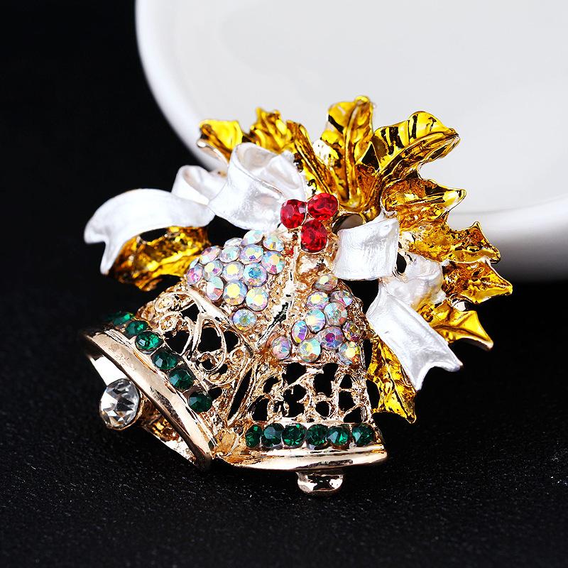 Fashion Simple Christmas Enamel  Brooch Women Men Clothing Pins Jewelry