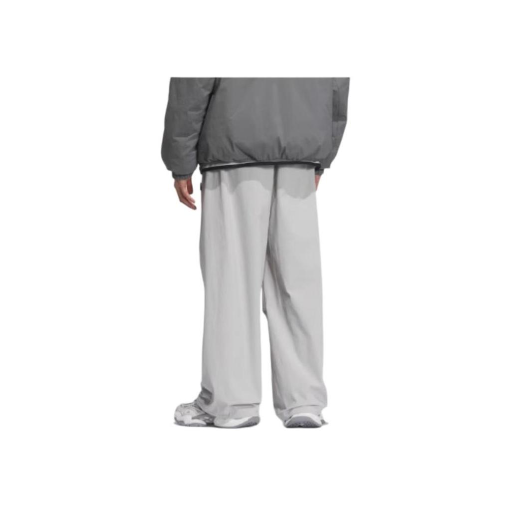 adidas FOS Series SS25 Sports Lifestyle Fashion Comfortable Versatile Loose Knit Sweatpants Men Bottoms Light-Gray KB4618