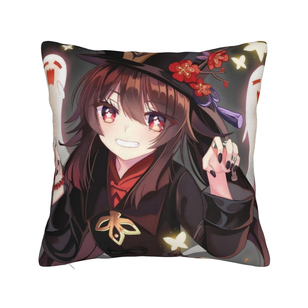 Genshin Sucrose Pillowcase Printed Fabric Cushion Cover Decorations Kawaii Game Anime Online Games Pillow Case Cover Home Zipper