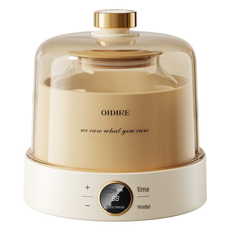 

Інтелектуальна скляна йогуртниця: Багатофункціональний, Автоматична ферментація з порційними стаканчиками та постійною температурою для домашнього йогурту та натто.