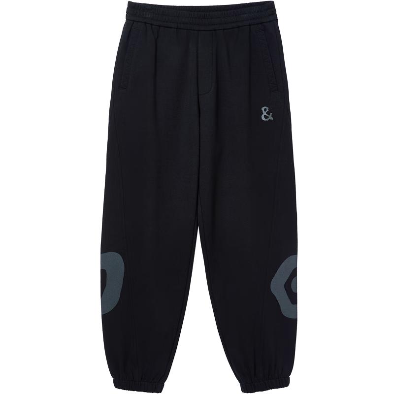 JACK&JONES Men's Letter Print Drawstring Jogger Sweatpants