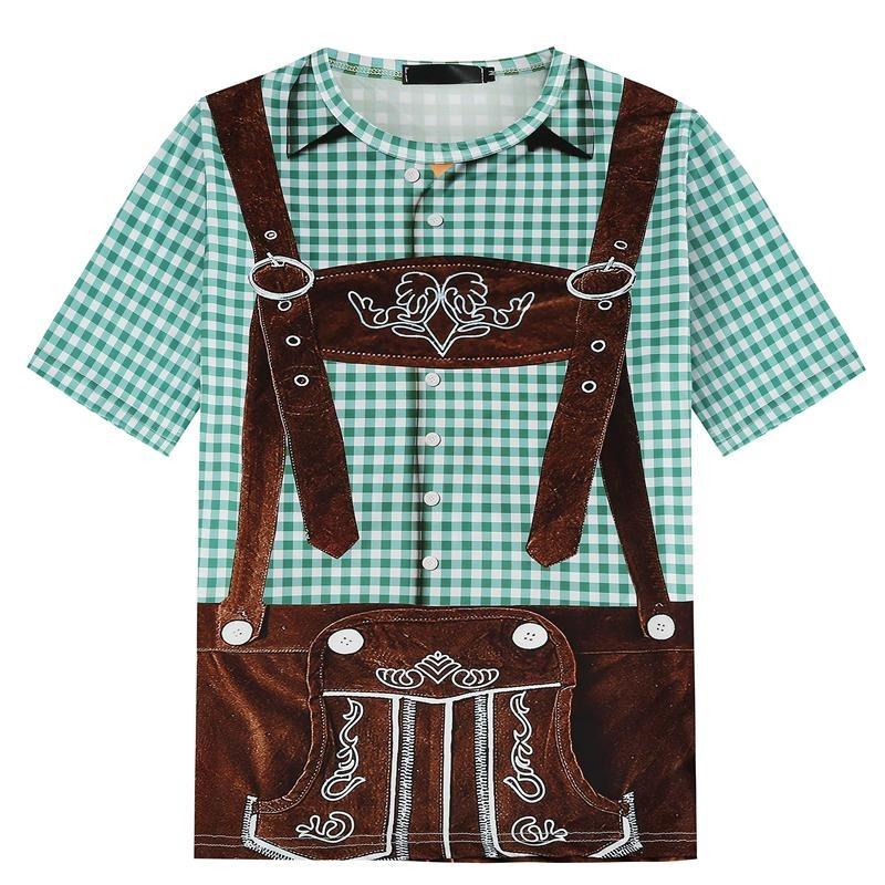 Oktoberfest Birra Bavarese T-Shirt Stampata 3D Germania Lederhosen Grafica T-Shirt Uomo Casual Streetwear Magliette Oversize Top