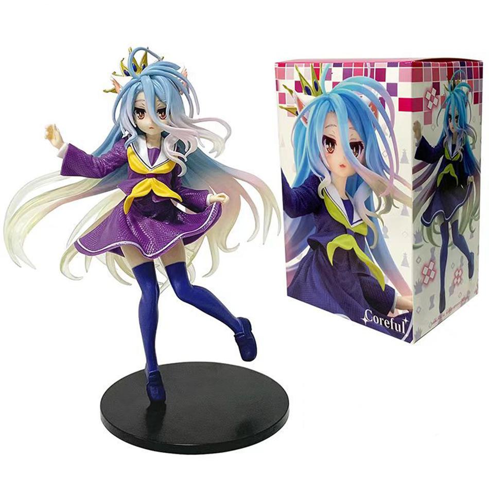 Anime NGNL No Game No Life Weiß " 18,5CM Shiro PVC Modell Actionfiguren Modellsammlung Ornament Spielzeug Weihnachtsgeschenk Auf Lager