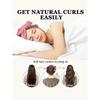 4pcs No-Heat Hair Curlers, Can Be Worn To Sleep Without Heating, Super Soft Ribbon Wrapped For Long Hair, Includes Hair Ties And Clips