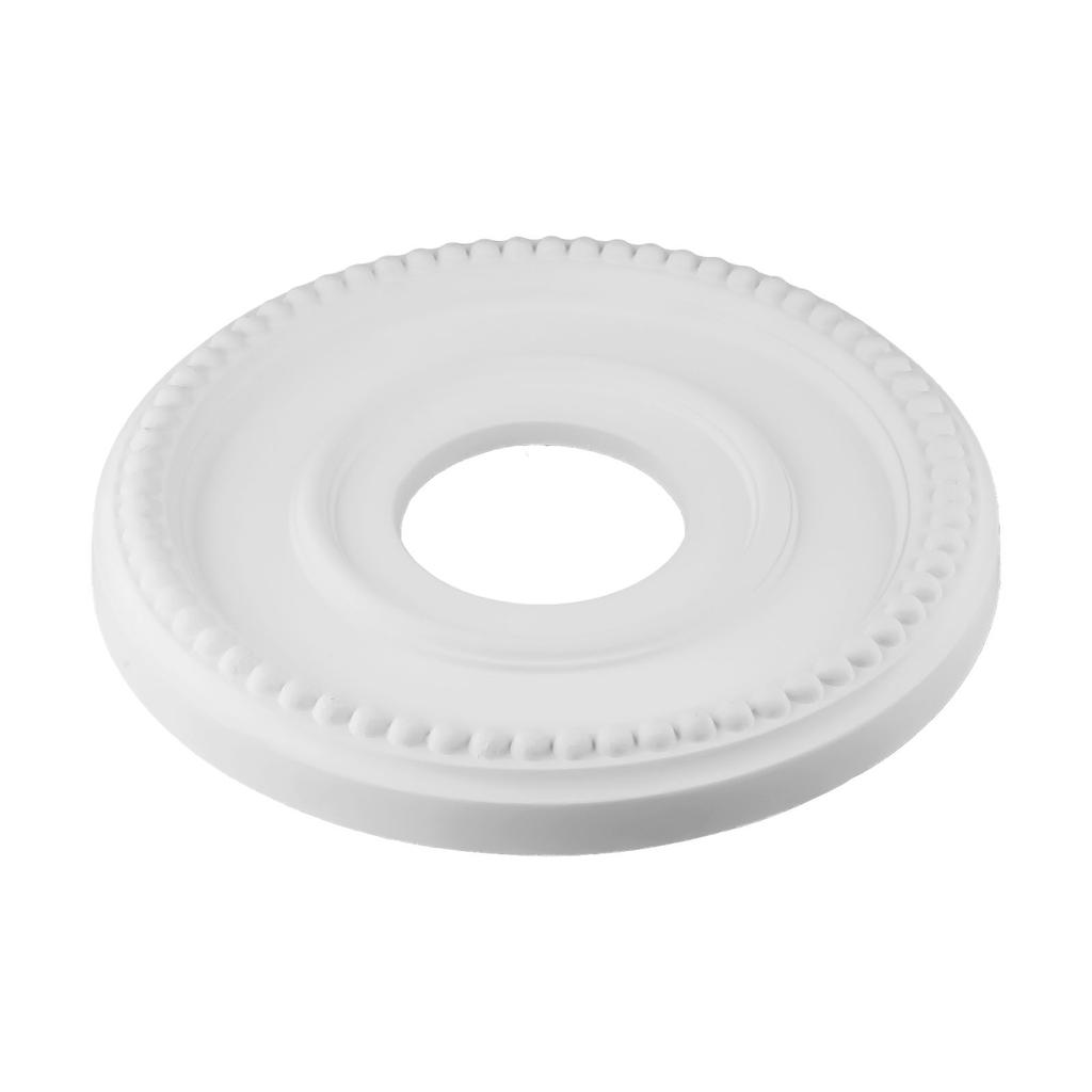 1x Ceiling Medallion Home Round Medallion PU Decorative Ceiling Fan Light Fixtures Covers Plate Ceiling Light Pendant Lamp Base