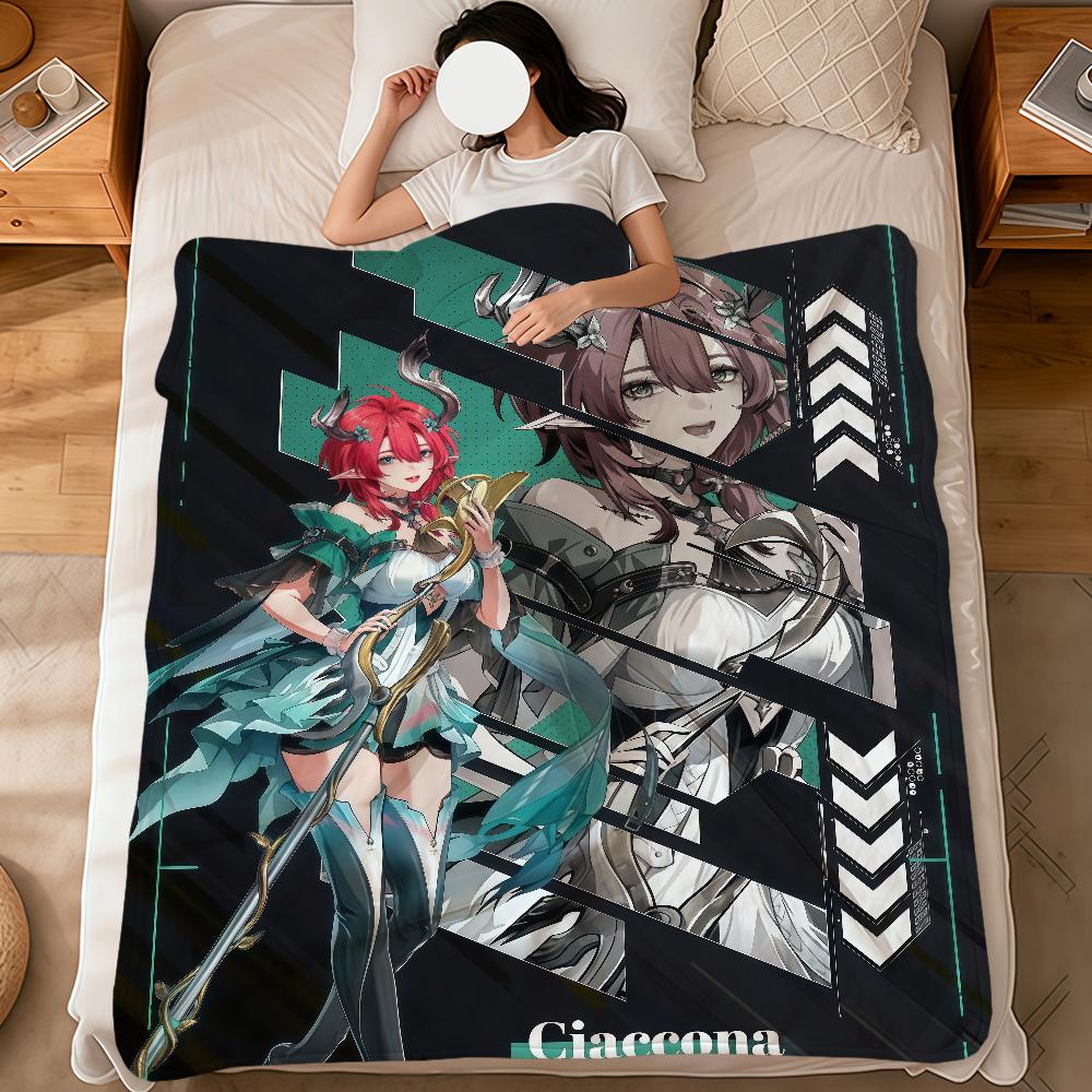 game wuthering waves Ciaccona soft warm plush blanket for dormitory sofa living room pet hogar bedroom gift nap home Flannel
