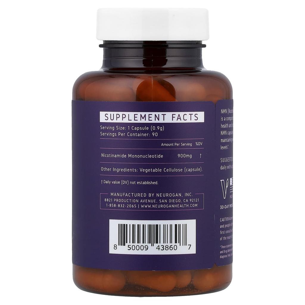 Neurogan Health, NMN, 900 mg, 90 Capsules, 81 g (2.85 oz)