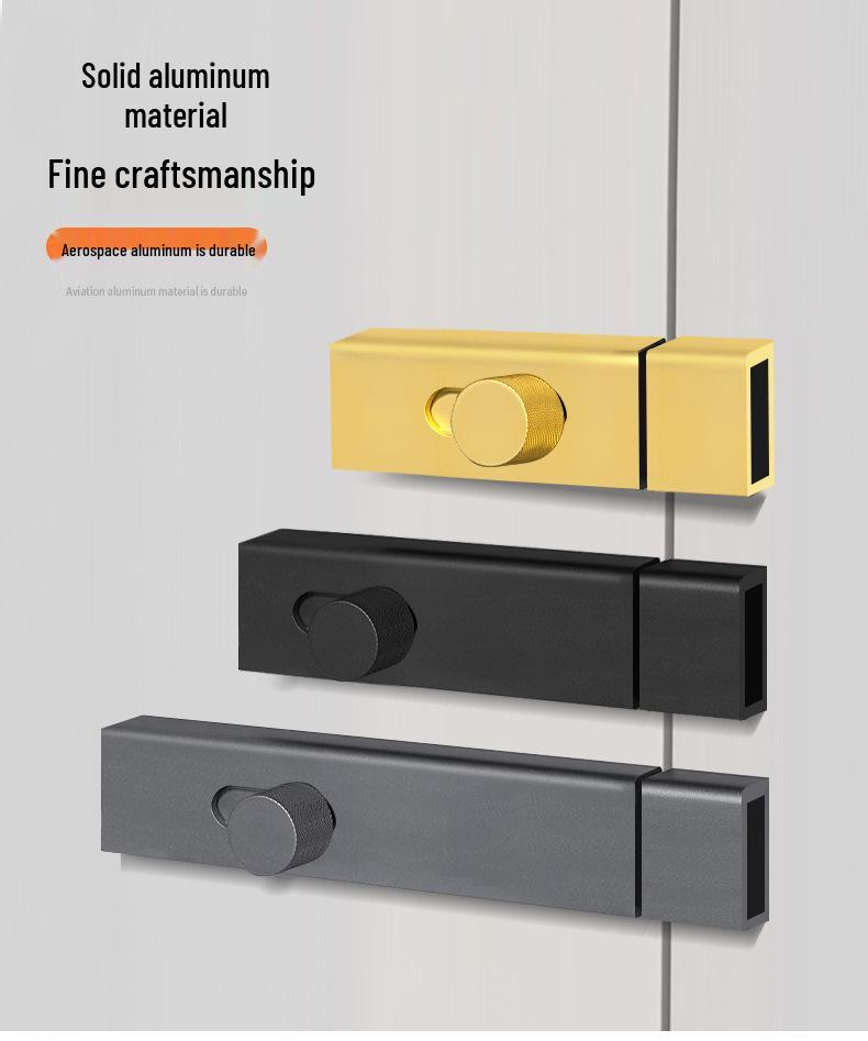 No-Drill Bathroom Door Latch: Simple Lock for Toilet & Sliding Doors