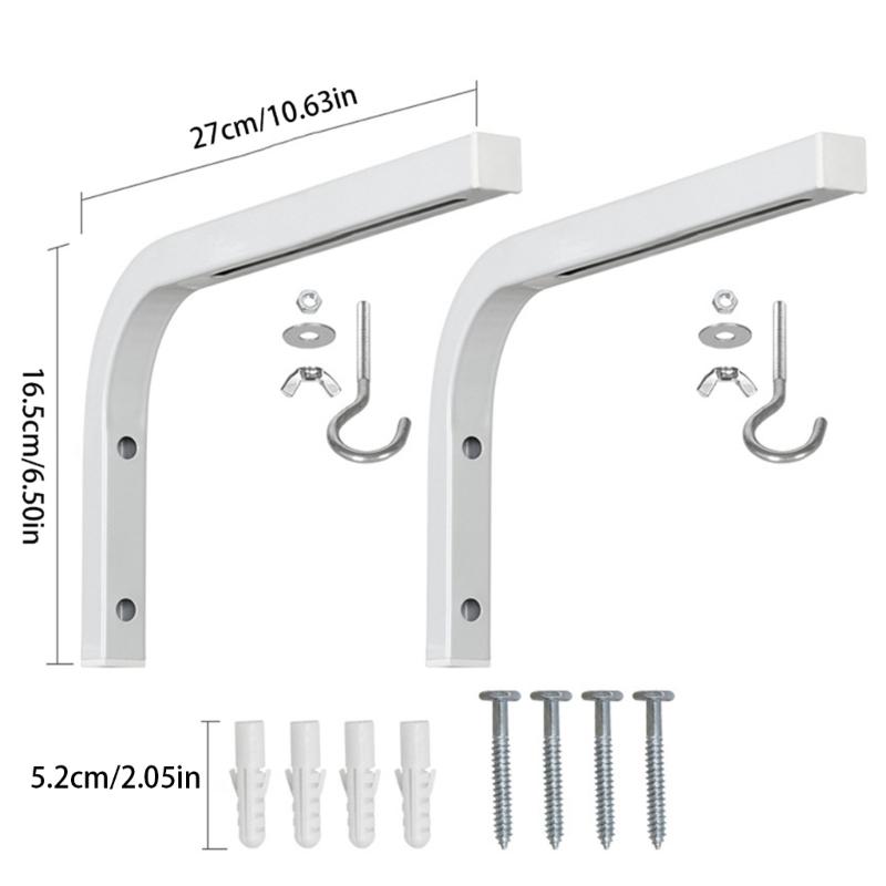 Adjustable Projector Screen Ceiling Mount L Brackets, Universal Projector Holder for Home Theaters Cinema Screen