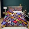 Bohemian Mandala Duvet Cover Set Tribal Exotic Patchwork Geometric Quilt Cover Hippie Floral Flowers Bedding Set With Pillowcase