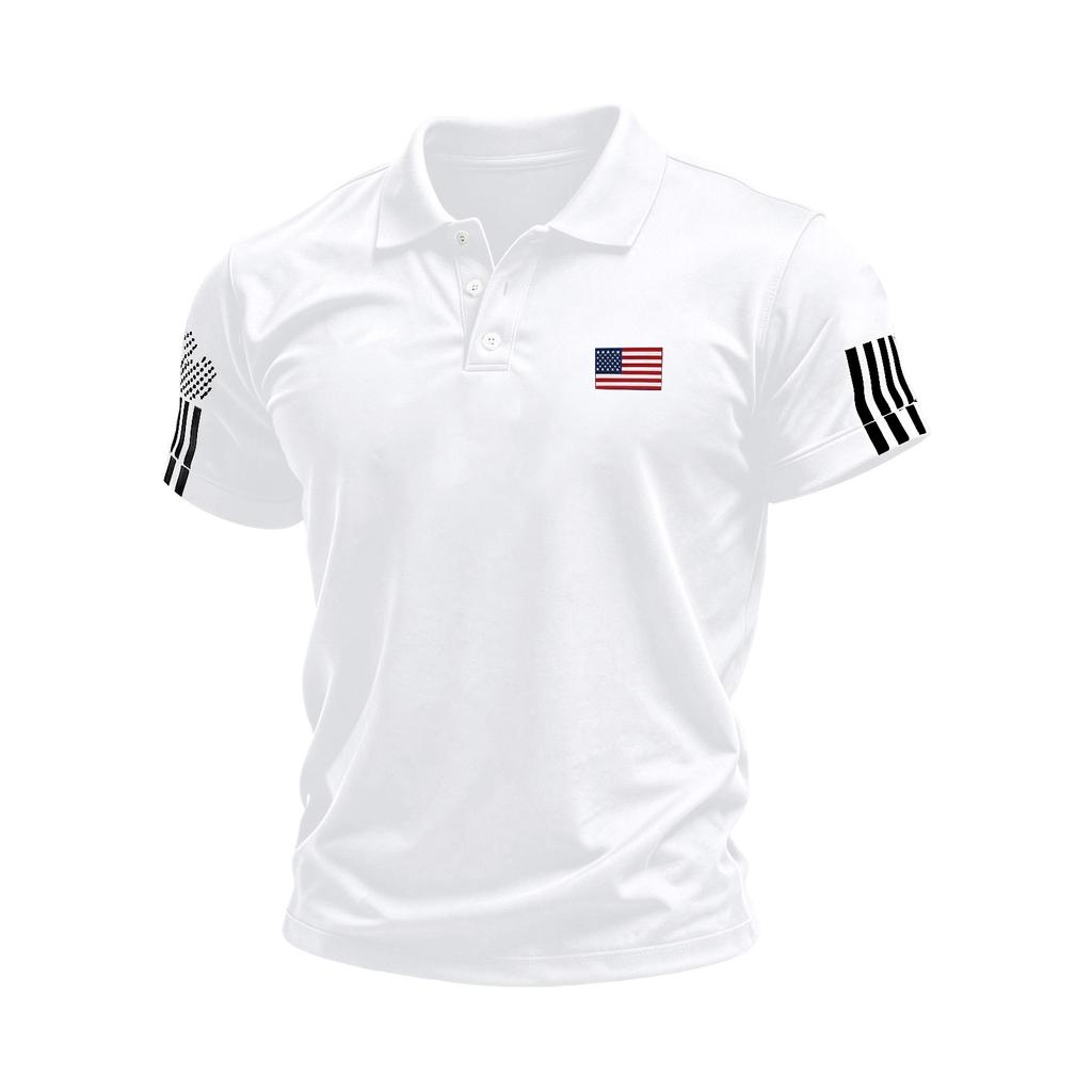 Men's Summer Print Short Sleeve Lapel Shirt Men's Casual Fashion Shirt