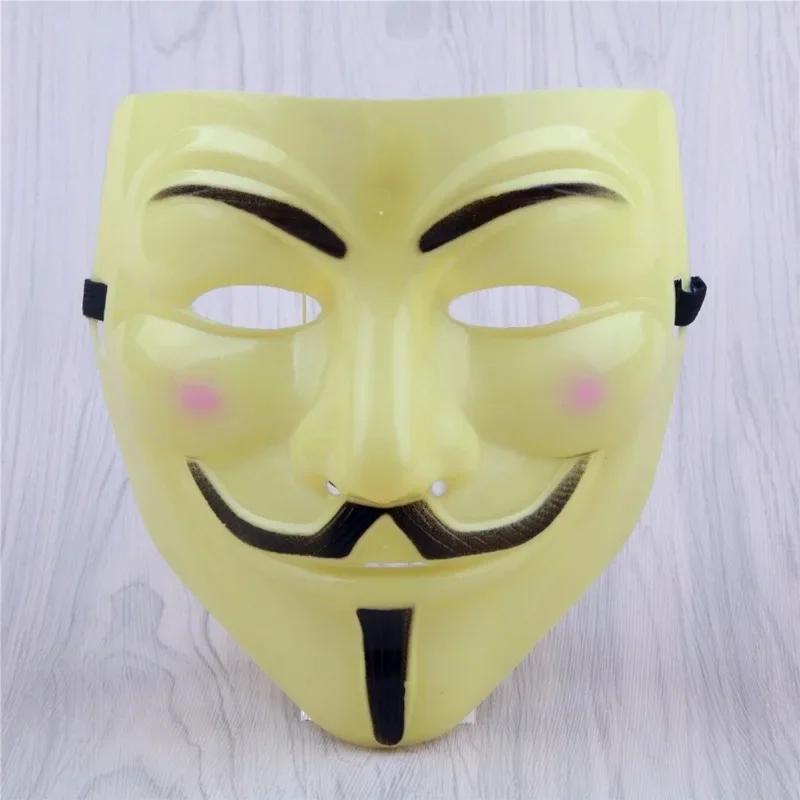 Halloween Mask Movie Cosplay Vendetta Hacker Mask Anonymous Guy Fawkes Christmas Party Gift for Adult Kids Film Theme Hot Sale