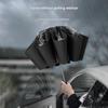 Fully Automatic Anti-lost Parking Sign Reverse Umbrella Enlarged Reinforced Thickened Raindproof Car-mounted Folding Umbrella