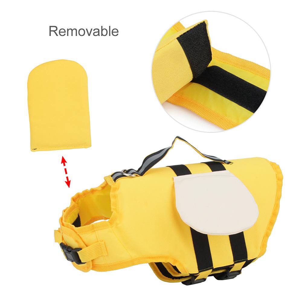 Dog Life Jacket Summer Animal Shape Small Bee Medium Small Big Dogs Vest Swimsuit Pet Swim Suit
