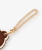 Afternoon Tea Living JR47 Mirror Comb Charm KeychainKITKAT Heartful Bear, Brown