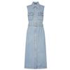 MO&Co. 2025 Summer Tencel Blend Sleeveless Denim Dress with Belt