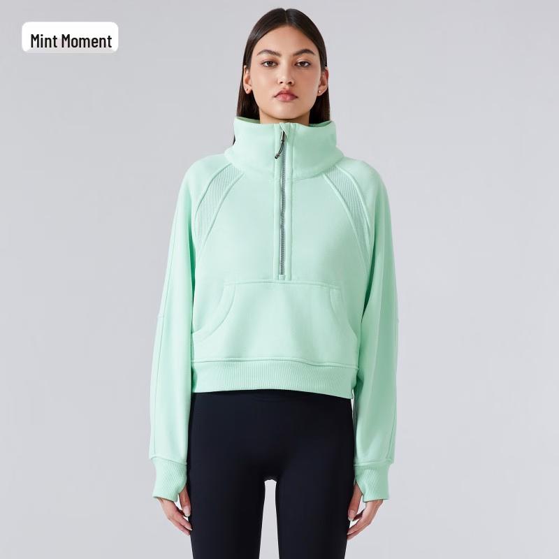 Yudong Women s Half-Zip Fleece Sweatshirt
