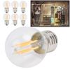 6Pcs Dimmable LED Lamp Bulbs G45 E27 4W Transparent Filament Bulbs for Home Lighting Warm Light 110V