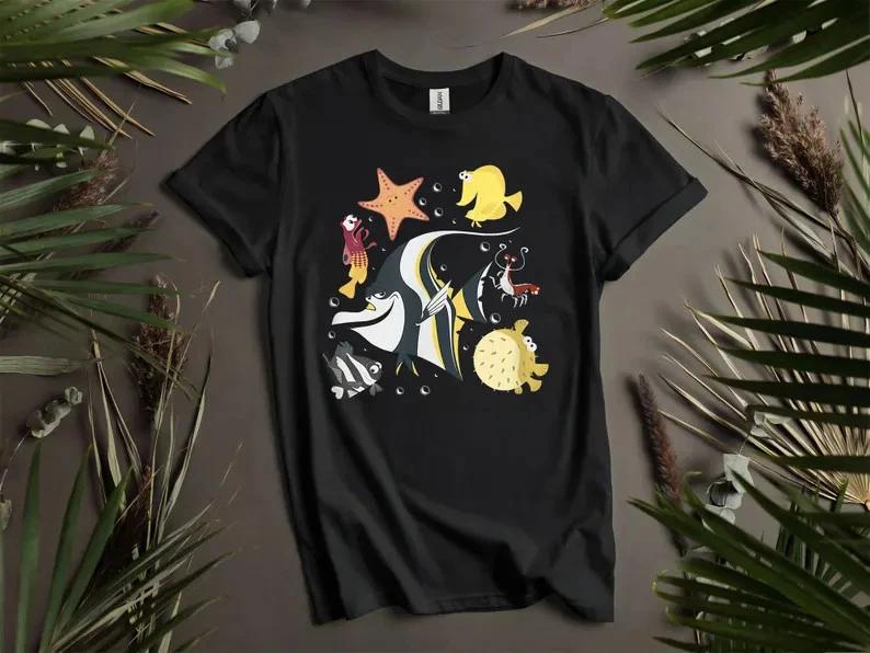 Fish Tank Gang Finding Dory Nemo TShirts S