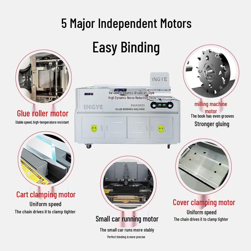 INGYE Fully Automatic A3 Wireless Bookbinding Machine CN Plug (adapter Included)
