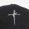 Cross Embroidery Dad Hat - Fashionable Wide Brim Baseball Cap for Outdoor Casual Wear