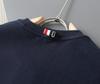 Autumn/Winter Yarn-Dyed Four-Stripe Crew Neck Sweatshirt - All-Cotton Casual Pullover for Men & Women