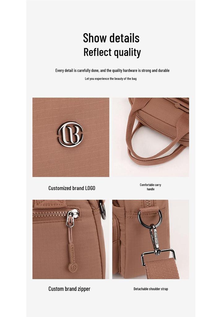 Women's Summer Nylon Crossbody Handbag: Lightweight, Large Capacity, Versatile, and Casual