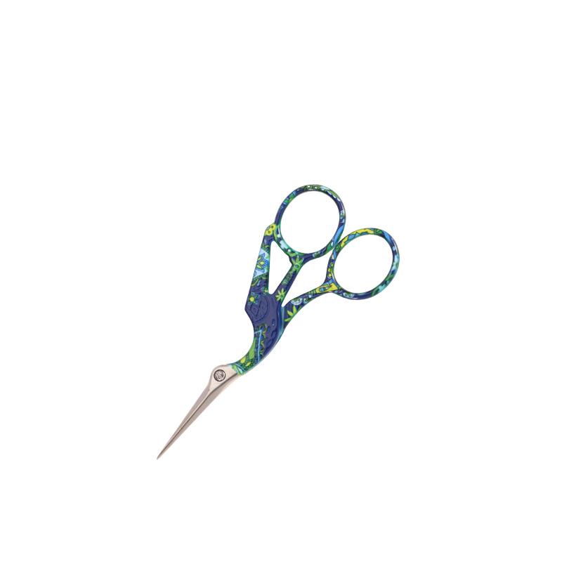 Crane-Shaped Stainless Steel Scissors for Retro Paper Cutting and Handmade Cross-Stitch