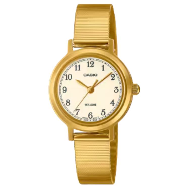 

CASIO LTP B170G 9BV 50m Water Resistant Quartz Movement Stainless Steel Strap Watch Women s Watch LTP-B170G-9BV White Dial