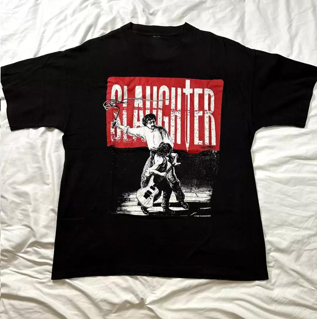Slaughter The Wild Life Tour Band T Shirt Full Size S-5XL L