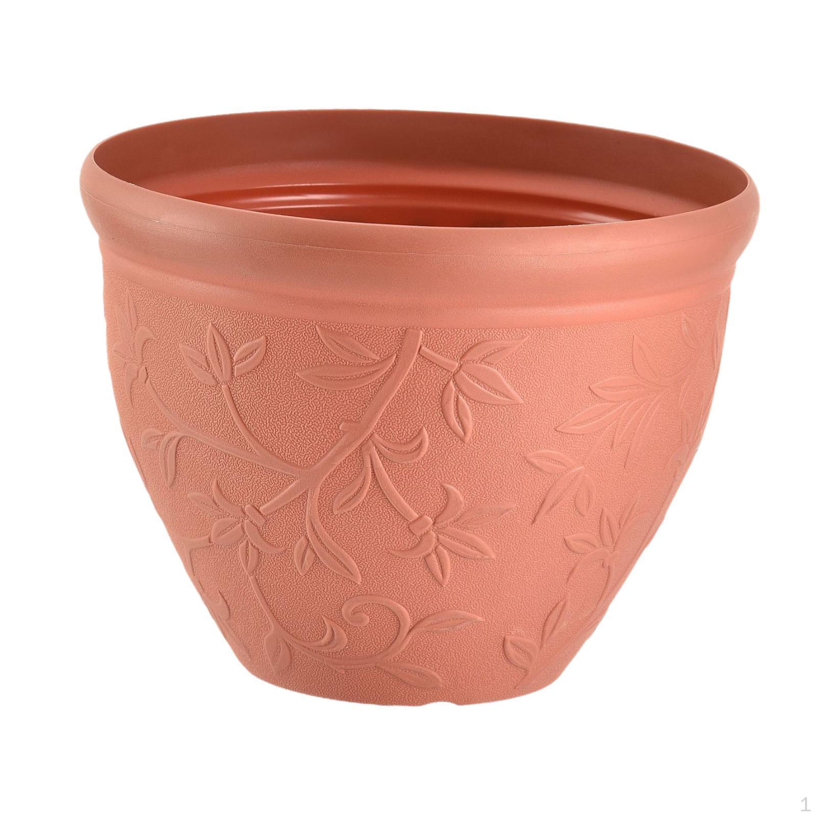 

Настольный цветочный горшок, декоративная ваза, подарок на новоселье, уличный круглый горшок, кашпо, растение для красный